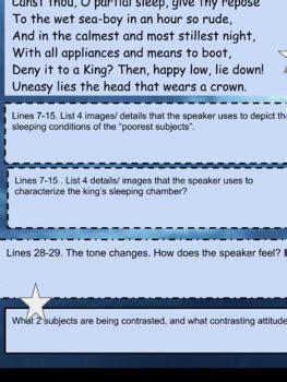 Shakespeare’s King Henry lV pt2 Apostrophe Analysis | TpT