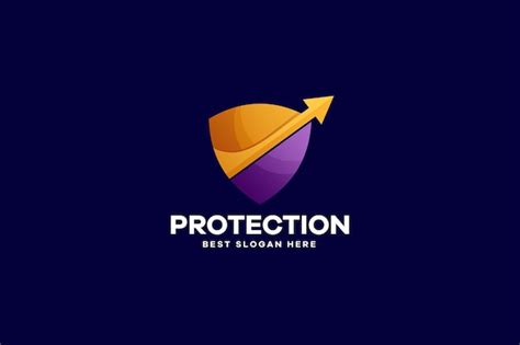 Premium Vector | Protection arrow logo