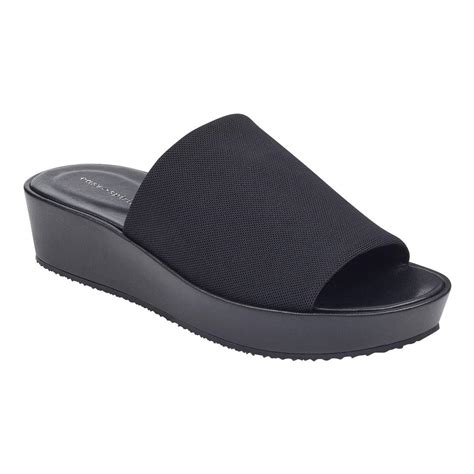 Easy Spirit Jade Slip On Wedge Sandals in Black - Lyst