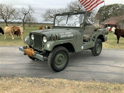 1955 Willys Jeep M38A1 Military Police Jeep with 50 cal 20060 Miles ...