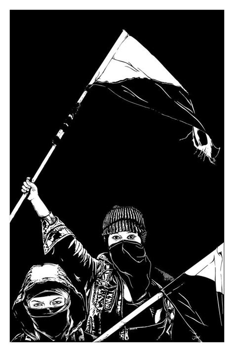 Black Bloc Print | Dark art illustrations, Anarchism art, Protest art