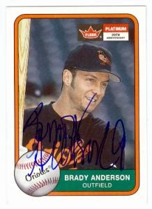 Brady Anderson autographed Baseball Card (Baltimore Orioles) 2001 Fleer ...