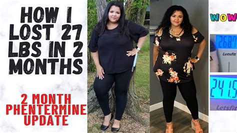 I LOST 27 POUNDS IN 2 MONTHS / PHENTERMINE BEFORE AND AFTER - YouTube