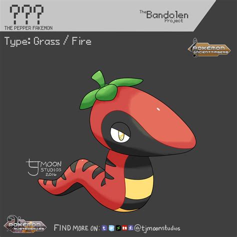 Pepper Snake Fakemon by tjmoonstudios on DeviantArt