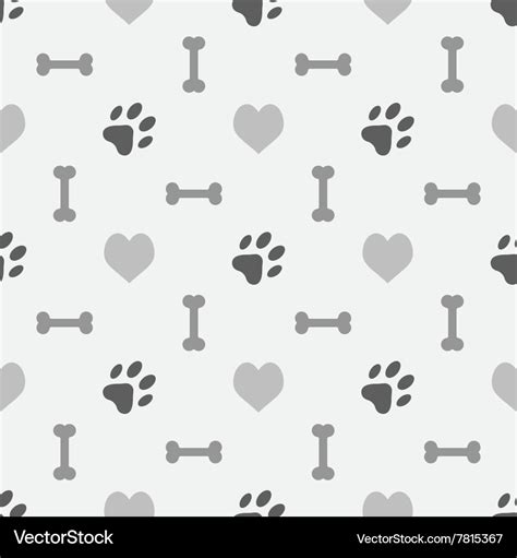 Background with dog footprint Royalty Free Vector Image