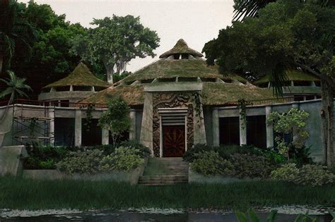 My design for the Visitor Centre ruins (Circa 1997) : r/JurassicPark