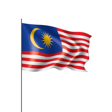 Malaysia Flag, Vector Illustration Stock Vector - Illustration of emblem, ensign: 123175403