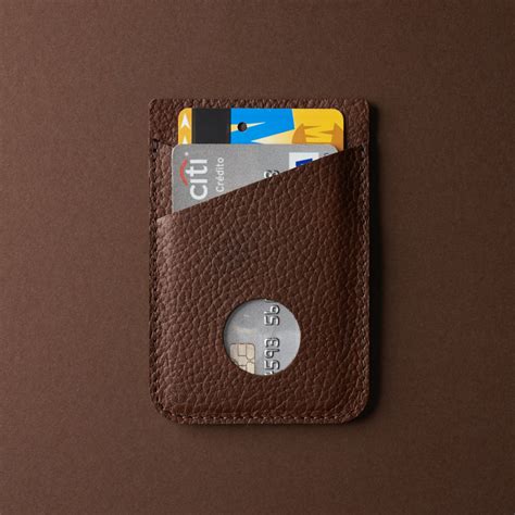 MagSafe iPhone Leather Wallet Card Holder · Brown by Capra Leather