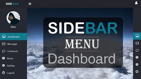 Sidebar Menu Dashboard Template UI Side Navigation Bar Only Using CSS ...