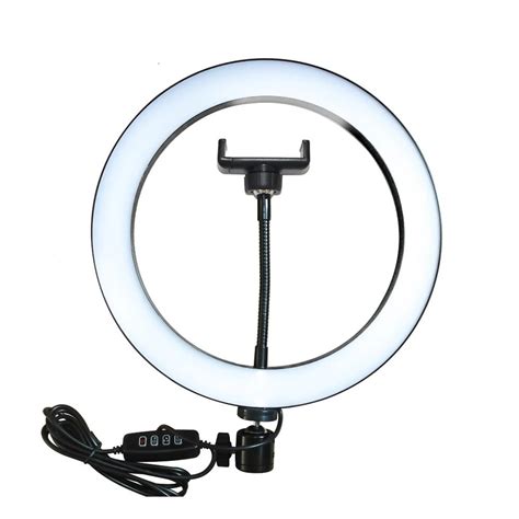 26CM LED Studio Camera Ring Light Photography With Mobile Holder