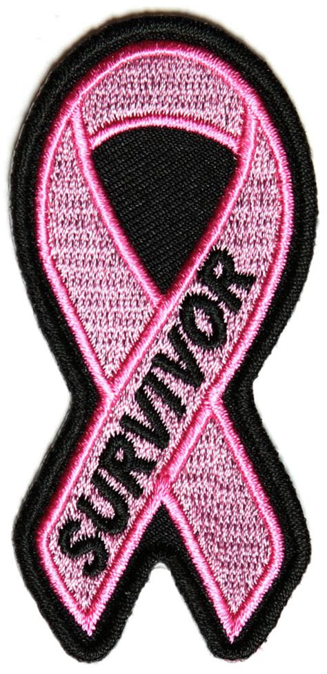 Breast Cancer Survivor Pink Ribbon Patch | Embroidered Patches