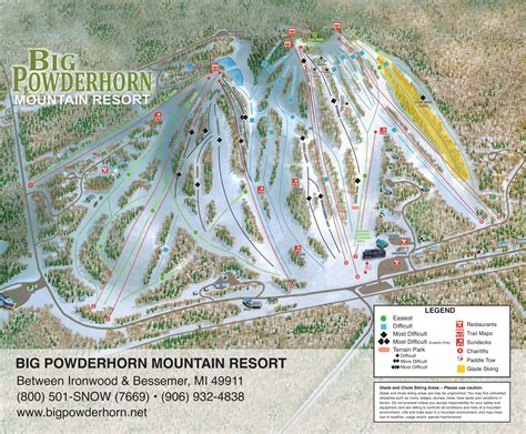 Big Powderhorn Piste And Ski Trail Maps