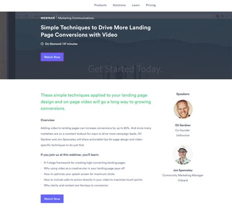8 Great Webinar Landing Page Examples & What They Did Right