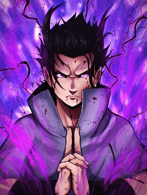 Fanart - Sasuke Uchiha Rinnegan (Naruto) | Behance