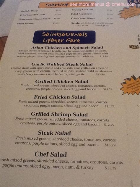 Menu at Cecil's Cajun Kitchen restaurant, DeRidder