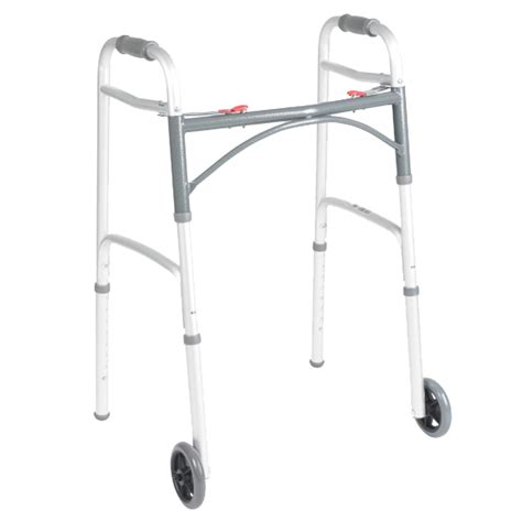 Drive Medical Deluxe Folding Walker w/ 5" Wheels (Junior/Assembled)