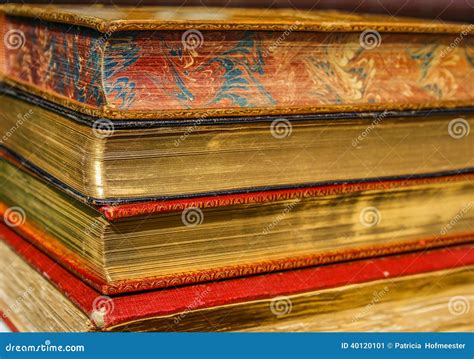 Old Books with Golden Pages Stock Image - Image of education, golden: 40120101