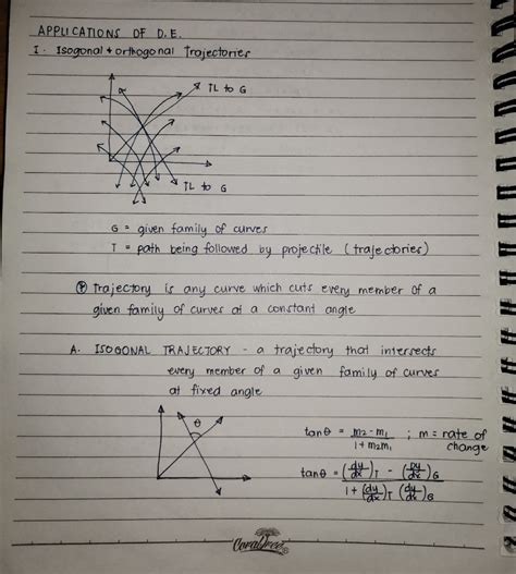 SOLUTION: Applications of differential equation isogonal orthogonal ...