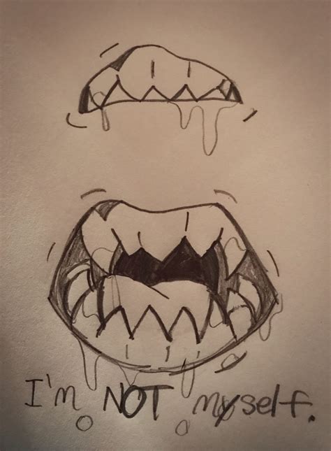 Scary Teeth Drawing