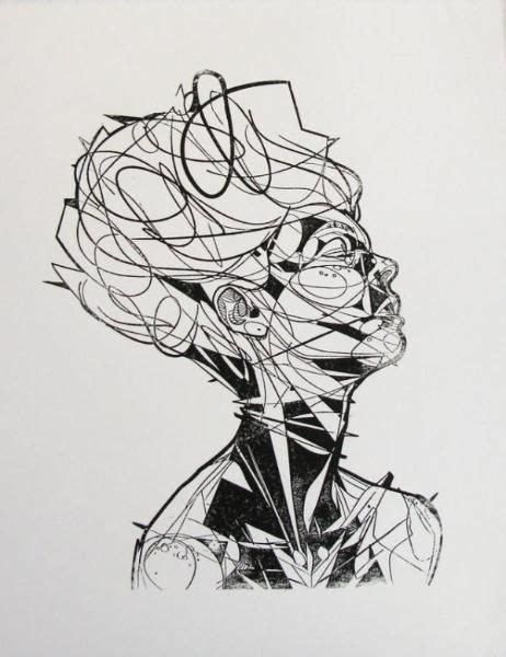 Dynamic Line Portraits by Jason Thielke | Portrait art, Illustration, Art