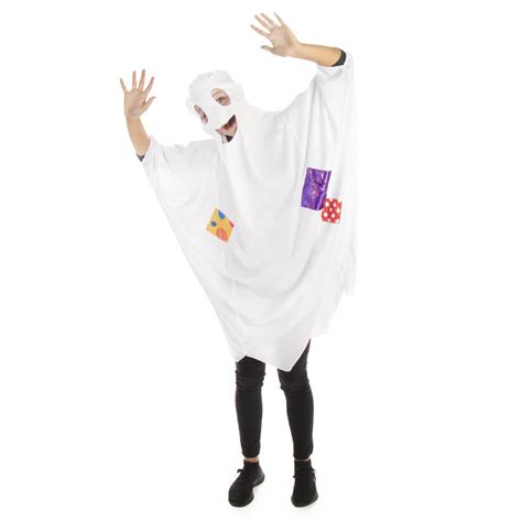 Spooky Ghost Halloween Costume - Classic One Size Sheet Outfits for Adults - Walmart.com