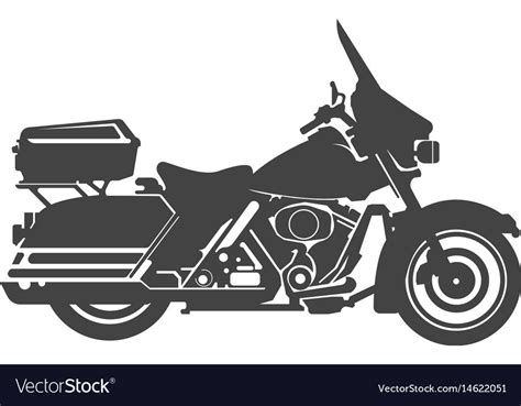 Harley davidson american style motorcycle Vector Image