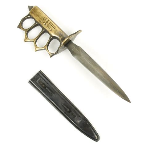 U.S. WWI M1917 Trench Knife with Scabbard - Marked LF&C 1917 ...