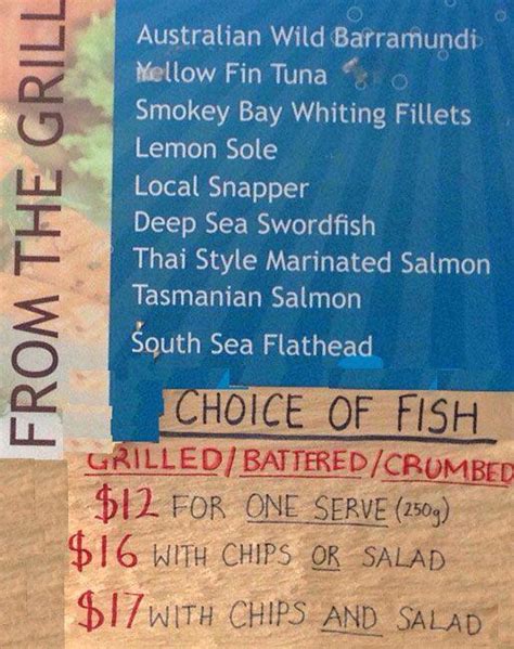 Dee Why Seafoods Menu, Menu for Dee Why Seafoods, Dee Why, Sydney ...