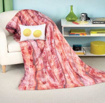 Bacon and Eggs Pillow and Blanket