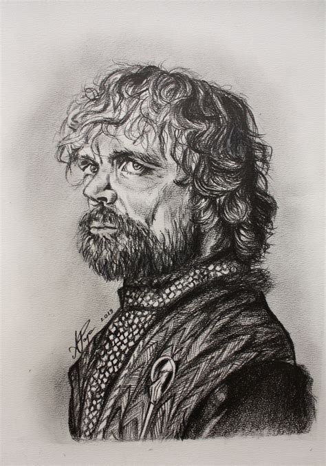 Tyrion Lannister Game of Thrones Drawing - Andreea Popa Art