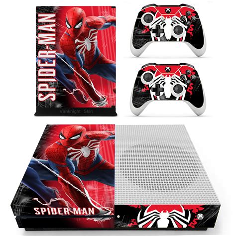 Xbox One S Slim Console Skin Spider Man Marvel Comic Vinyl Decal Stickers Covers - Faceplates ...