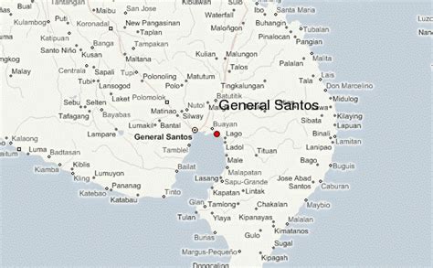 General Santos Map - Philippines