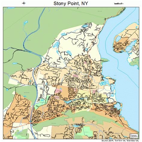 Stony Point New York Street Map 3671663