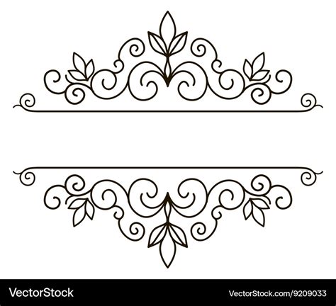 Elegant frame banner floral elements Royalty Free Vector