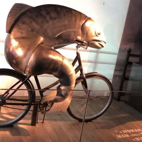 You always need a fish on a bike story to bring home!! Metal automated ...