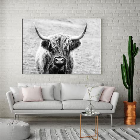 Highland Cow Canvas Wall Art Prints Cow Canvas Art Highland - Etsy