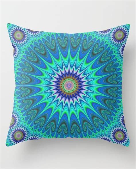 Cool Mandala Throw Pillow by David Zydd #MandalaPillow #mandala #pillow #cushion #throwpillow # ...