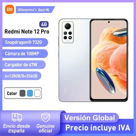 Xiaomi Redmi Note 12 Pro 4G smart phones Global version 128GB/256GB ...