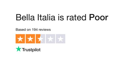 Bella Italia Reviews | Read Customer Service Reviews of www.bellaitalia.co.uk