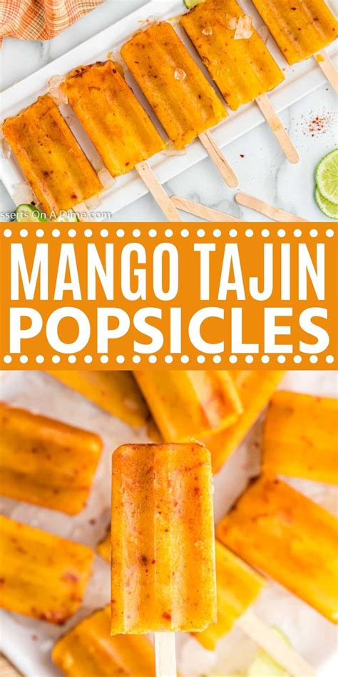 Mango Tajin Popsicle - Homemade mango tajin popsicle recipe