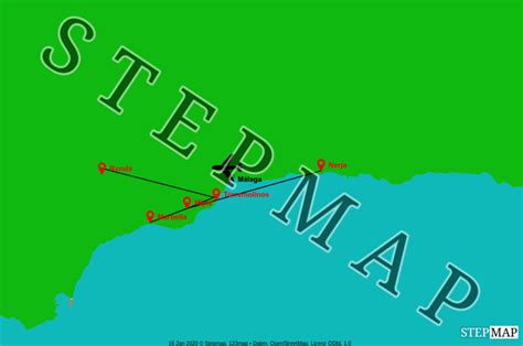 StepMap - Costa del Sol - Landkarte für Welt