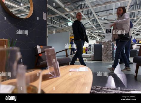 Vilnius, Lithuania - October 27, 2018: Ikea Store in Vikingu street ...