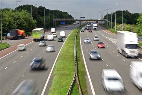 Motorway Traffic Stock Images - Image: 25258984