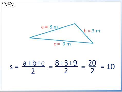 Heron's Formula for the Area of a Triangle with 3 Sides - Maths with Mum