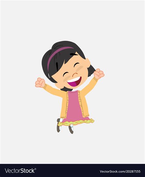 Woman Jumping For Joy Cartoon - img-gimcrackery