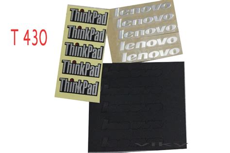 5PCS For Lenovo & Thinkpad LOGO Sticker for Lenovo Thinkpad T430 T430i Series laptop on ...