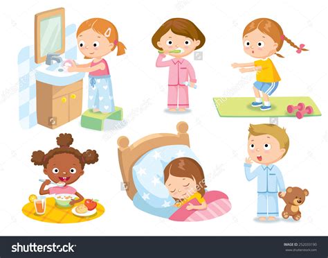 children's daily routine | Clipart Panda - Free Clipart Images