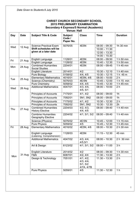 4E5N - Christ Church Secondary School