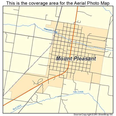 Aerial Photography Map of Mount Pleasant, UT Utah