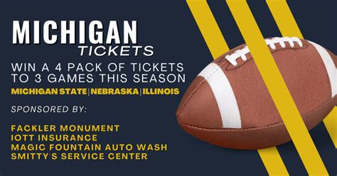 Michigan Football Tickets | WLEN-FM Radio 103.9